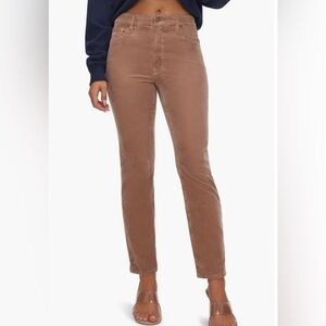 Good American | High Waist Straight Leg Corduroy Jeans